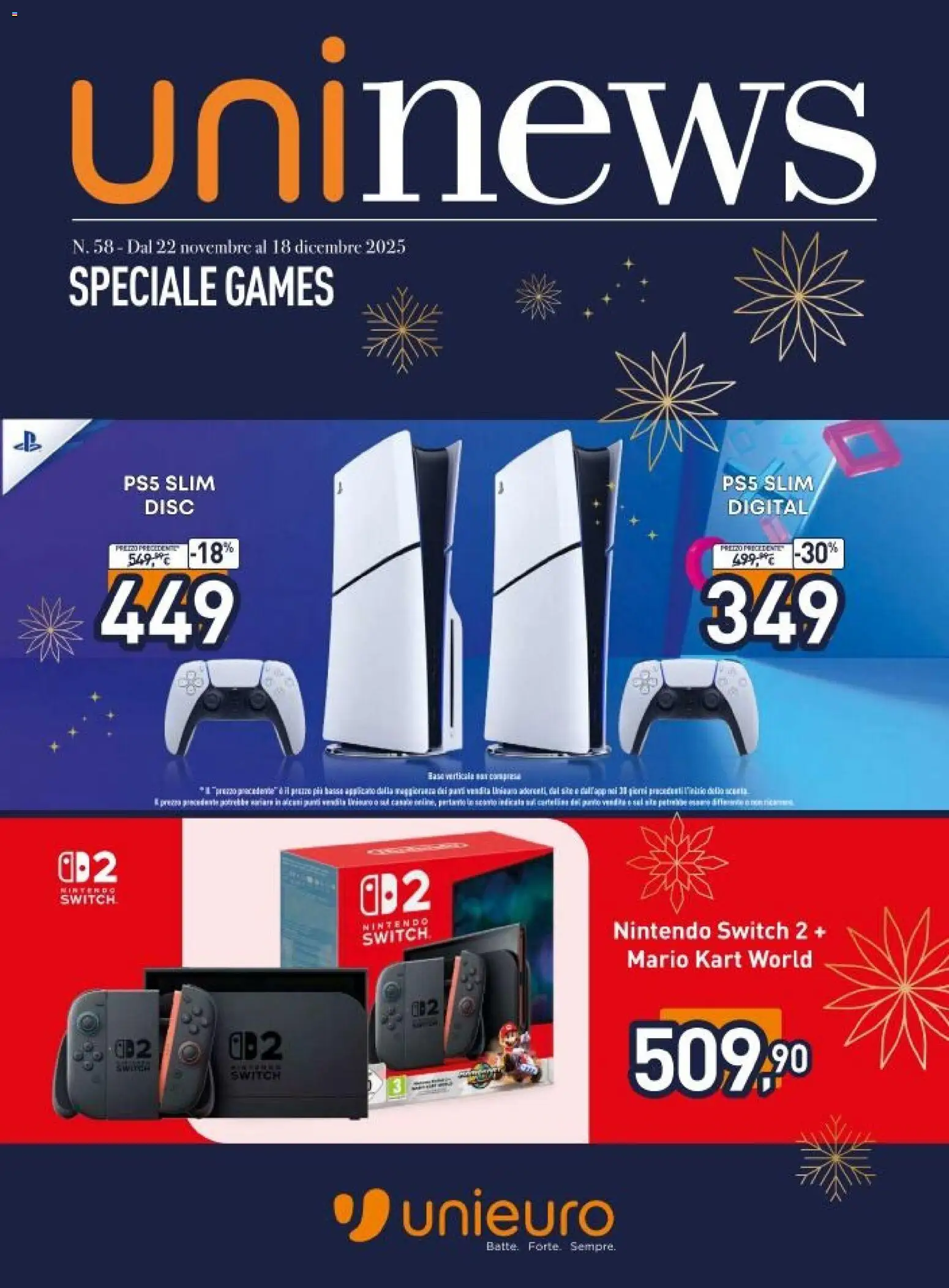 Volantino Unieuro del 22.11.2025 | Pagina: 1