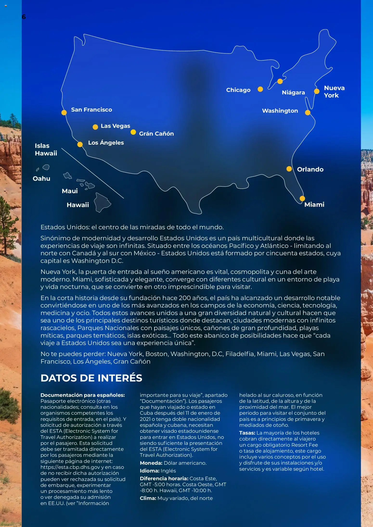 Viajes El Corte Inglés Norteamérica y Caribe │ válido desde el 01.01.2026 | Página: 6 | Productos: Té, Helado, Cuna