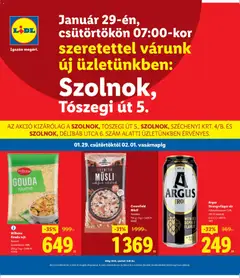 Lidl - Szolnok - amely érvényes a következő dátumtól: 29.01.2026