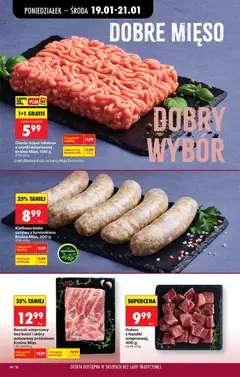 Pogląd oferty "Skrzydełka z kurczaka bez antybiotyków Kraina Mięs Select Kurczak farmerski, 500 g, Chicken wings without antibiotics, 500 g" - ważna od 19.01.2026 | Strona: 42