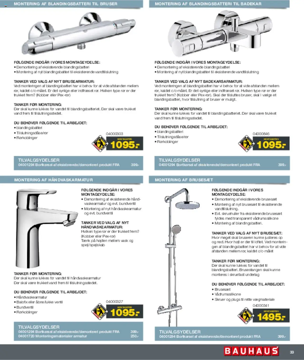 Bauhaus Tilbudsavis gyldig fra 01.03.2025 | Side: 33 | Produkter: Badekar, Bruser, Batteri