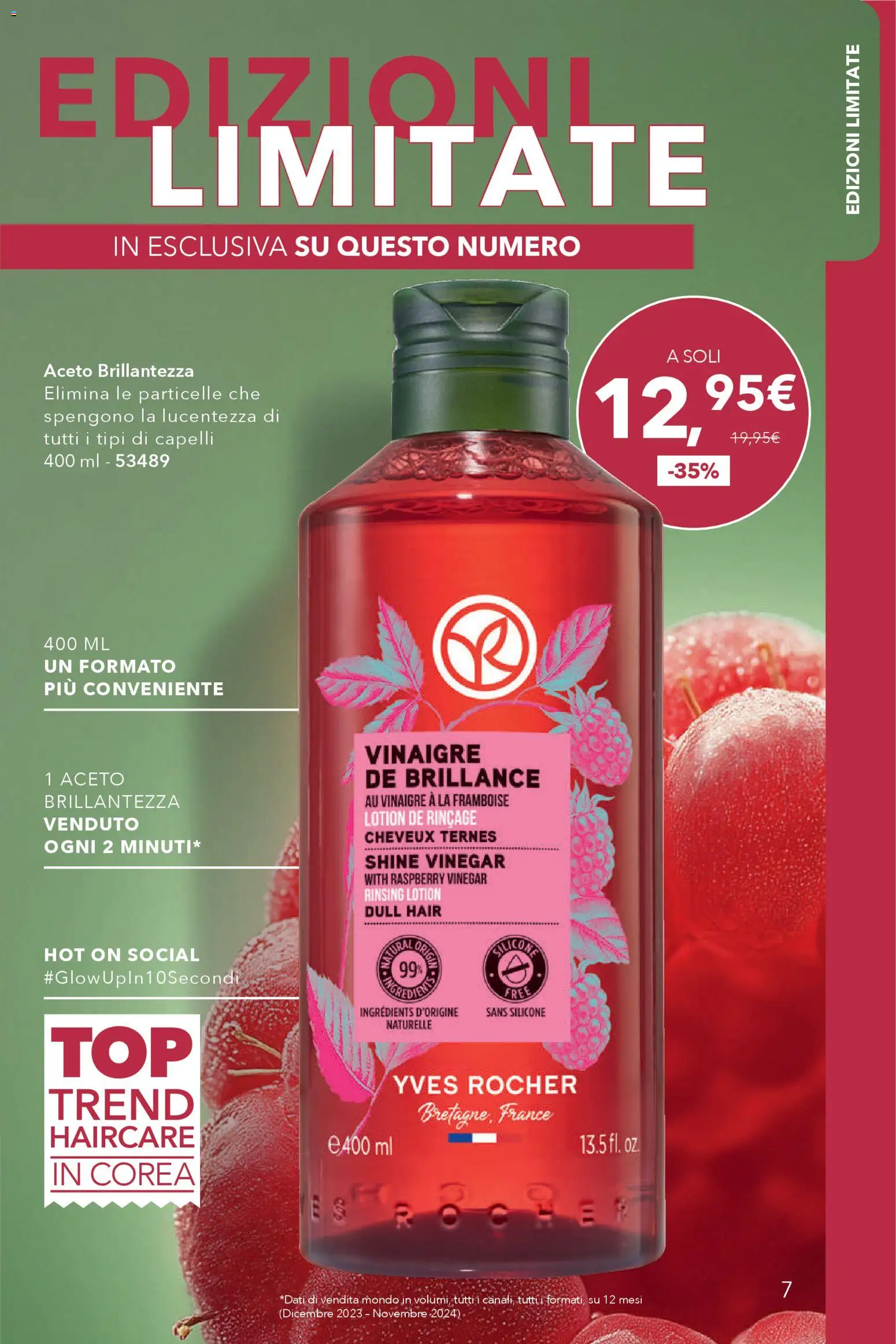Volantino Yves Rocher del 16.12.2025 | Pagina: 7 | Prodotti: Aceto, Silicone