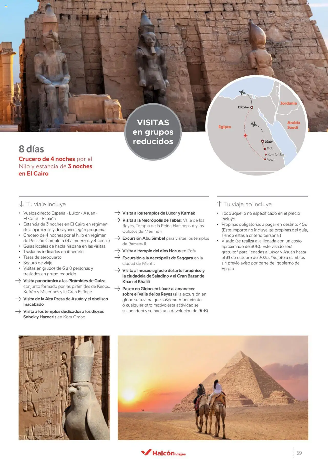 Halcón Viajes Egipto │ válido desde el 01.07.2025 | Página: 59