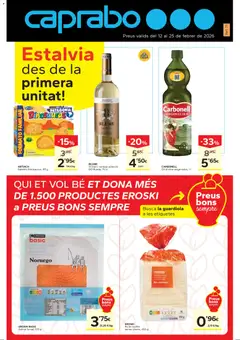 Vista previa Caprabo - Estalvia des de la primera unitat válido desde el 12.02.2026