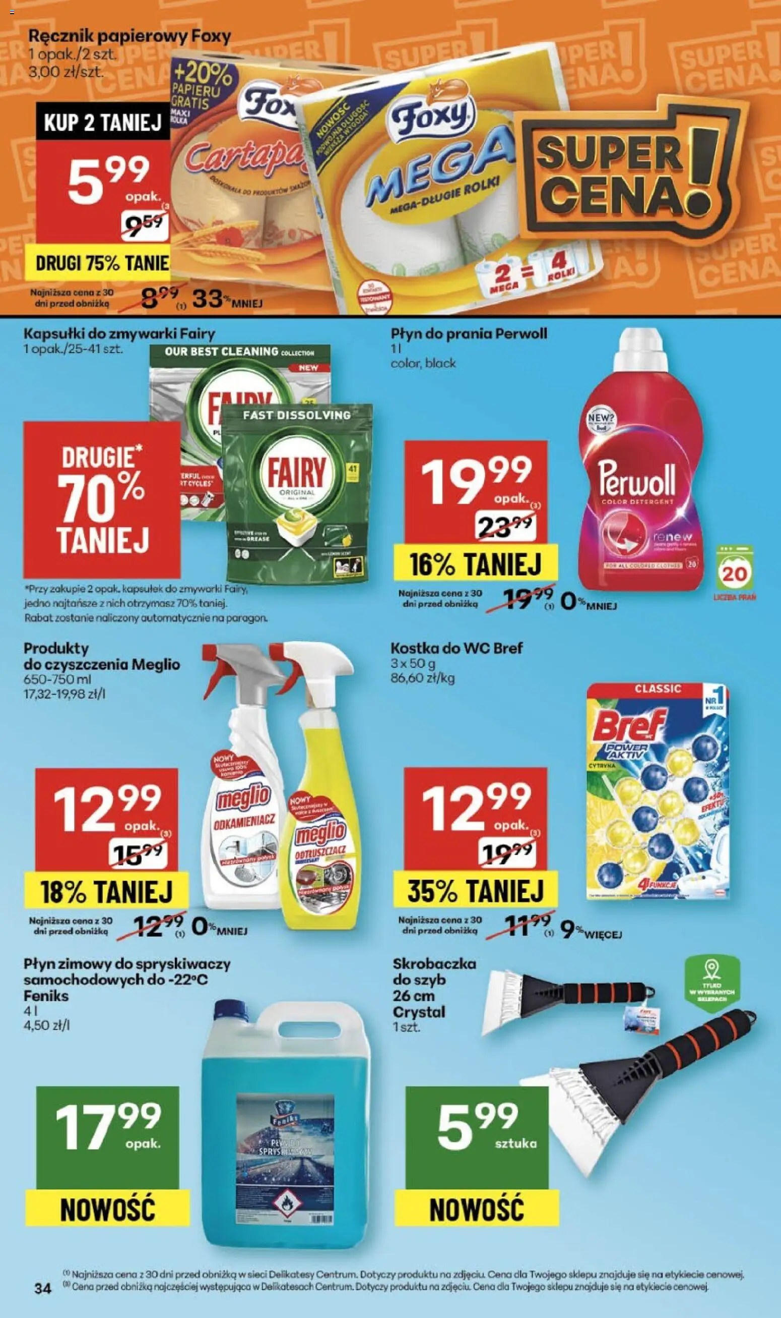 Delikatesy Centrum Gazetka - Sklepy Własne od 30.10.2025 | Strona: 34 | Produkty: Płyn do prania Perwoll, Delikatesy, Fairy, Detergent