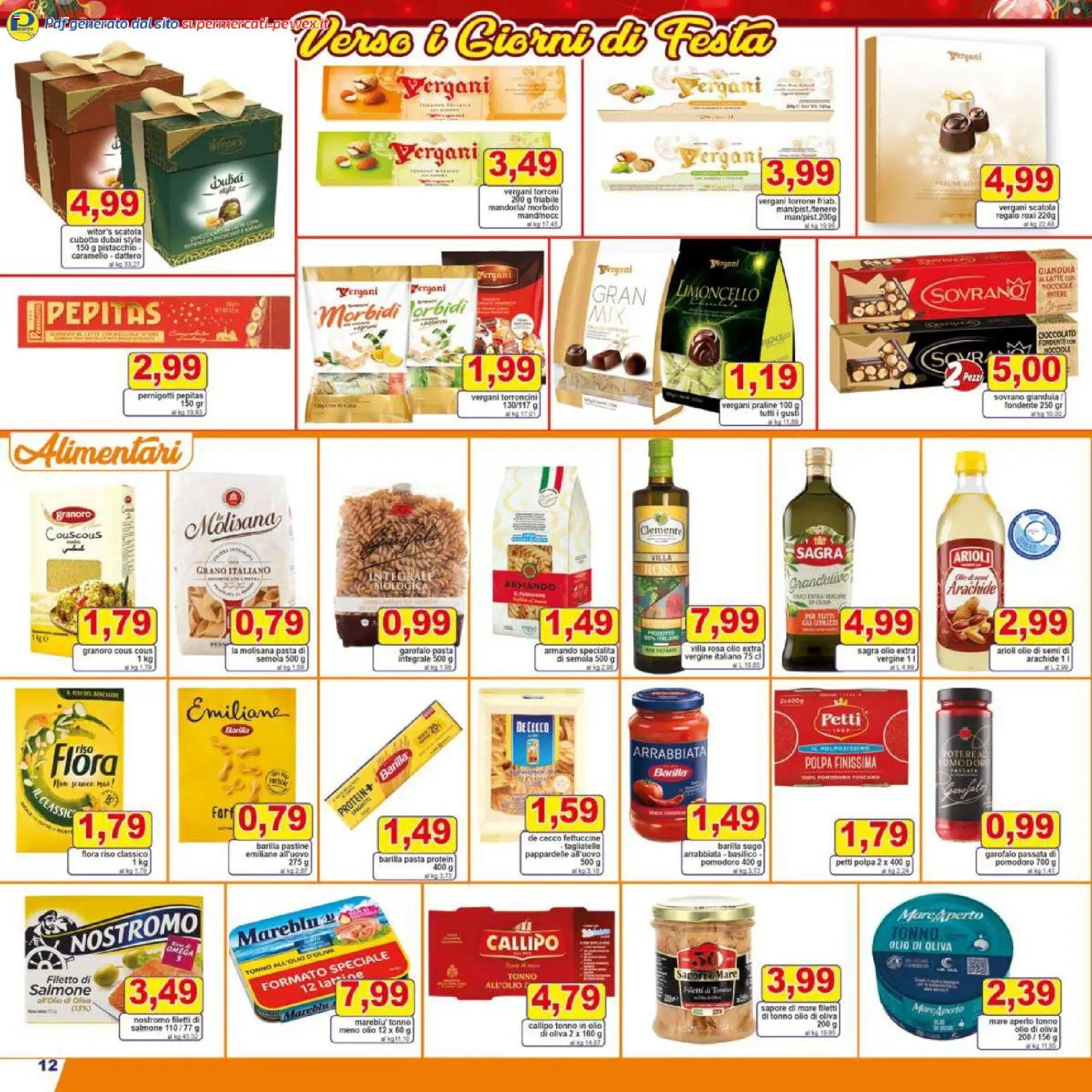 Volantino Pewex del 27.11.2025 | Pagina: 12 | Prodotti: Salmone, Riso, Nocciole, Basilico