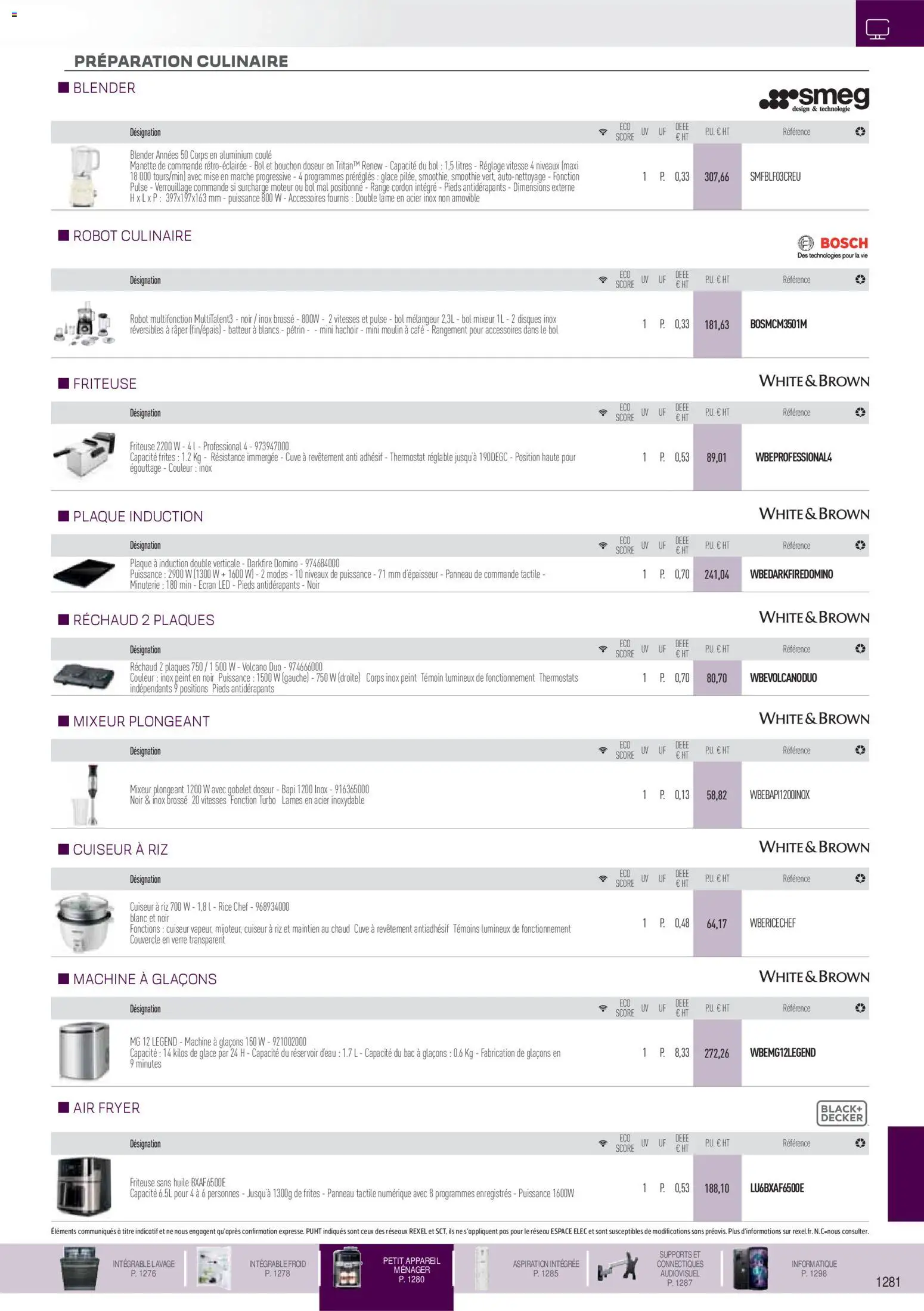 {H1} | Page: 40 | Produits: Blender, Brosse, Huile, Café