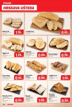 Plodine - Katalog - Pregled kataloga iz trgovine Plodine, vrijedi od 04.03.2026 | Stranica: 18 | Proizvodi: Pekara, Somun, Kruh, Pecivo
