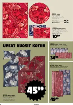 Tokmanni-mainoslehti voimassa 30.10.2025 alkaen | Sivu: 42 | Tuotteet: Verho, Matto, Kynnysmatto, Tyynyliina
