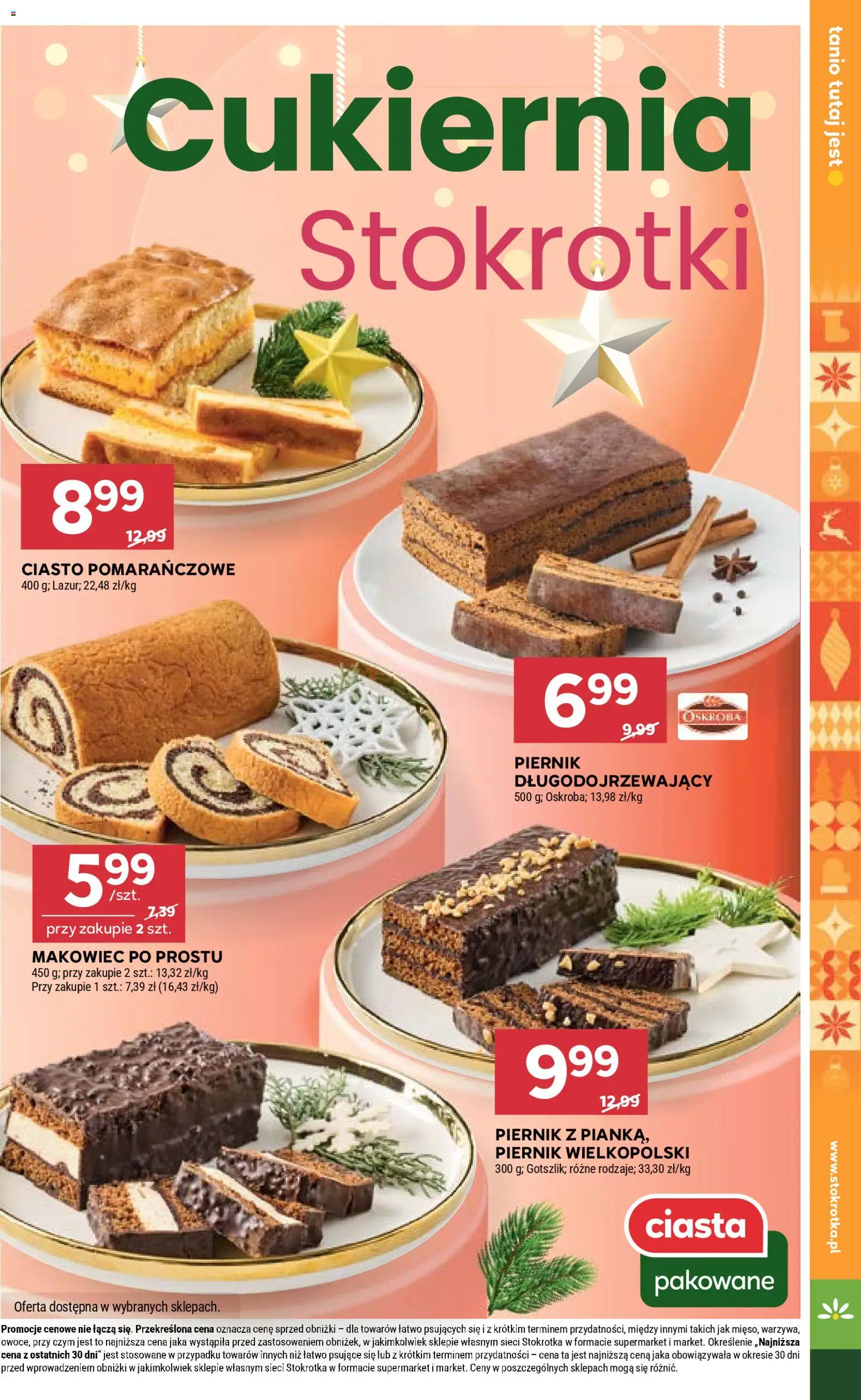Stokrotka Gazetka - Market od 04.12.2025 | Strona: 9 | Produkty: Stokrotka, Ciasto, Piernik