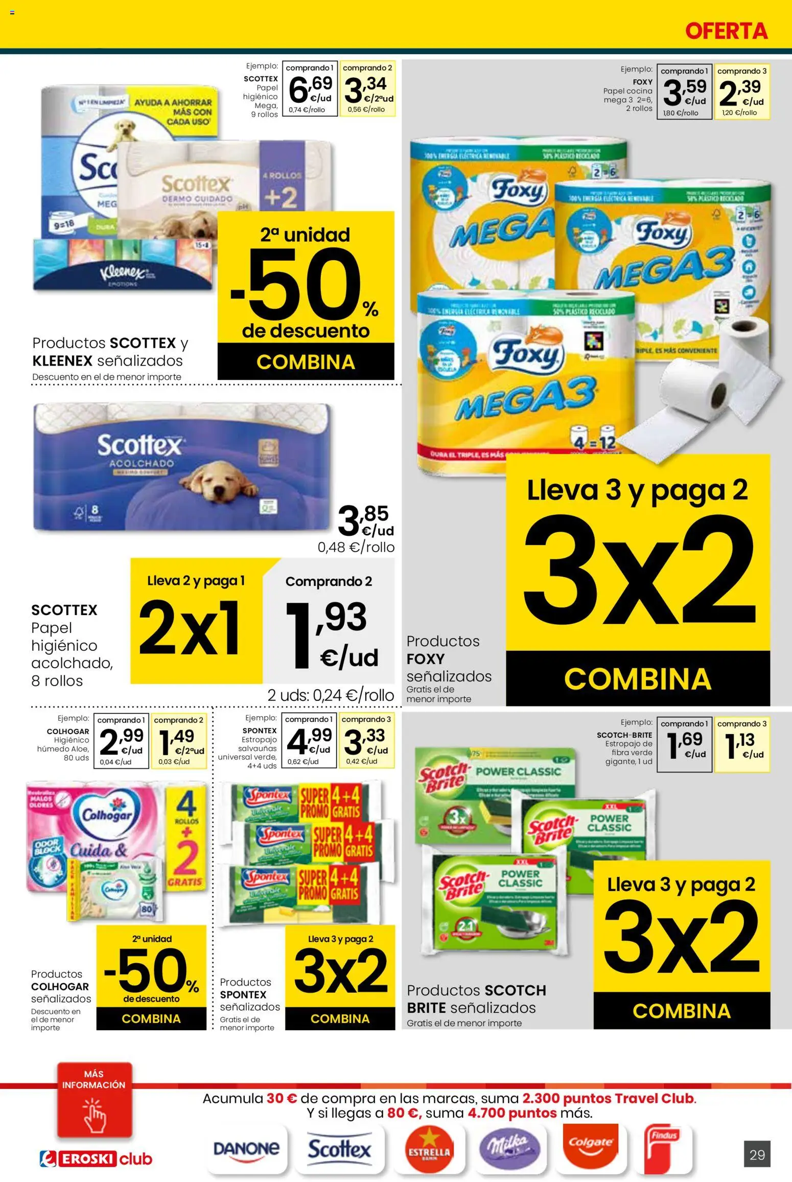 Eroski - Viste tu cesta de primavera Center │ válido desde el 12.03.2026 | Página: 29 | Productos: Papel higienico, Cocina