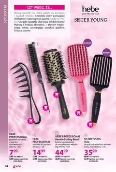 Pogląd oferty "Hebe Gazetka - Katalog" - ważna od 31.01.2026 | Strona: 42 | Produkty: Szczotka, Grzebień