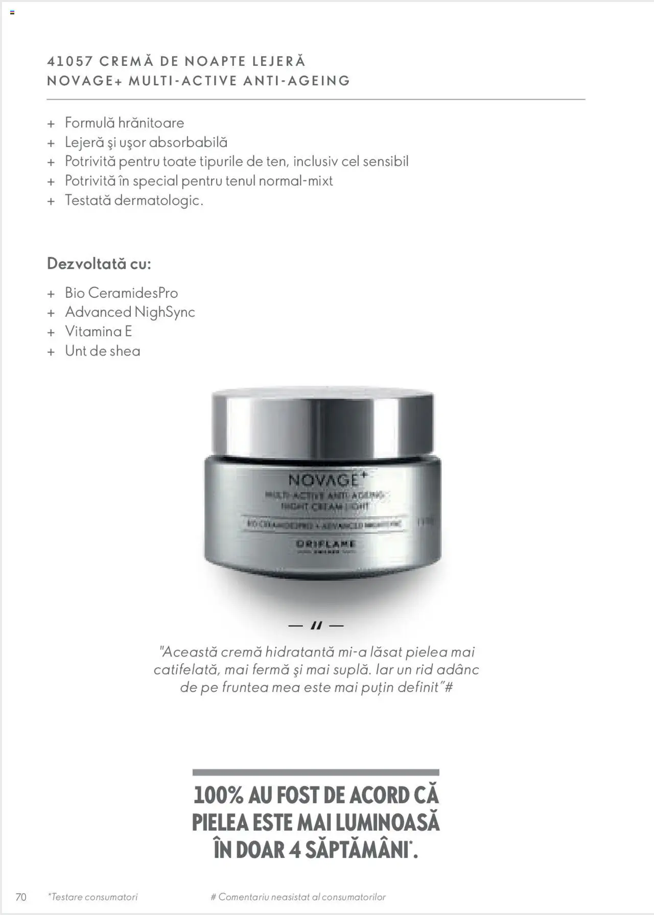 Oriflame catalog - Ghidul NOVAGE+ – valabil de la 01.03.2023 | Pagină: 70