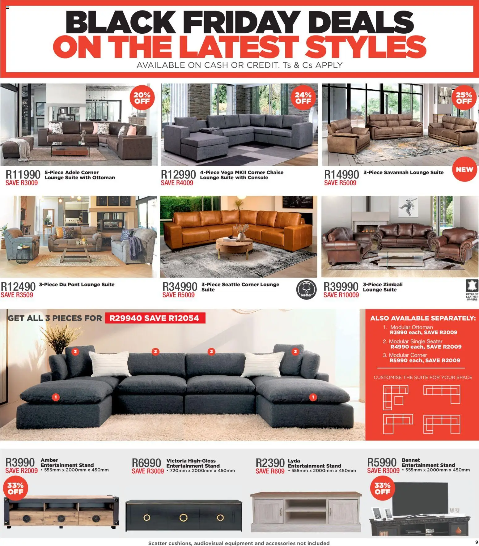 New House and Home catalogue – valid from 24.11.2025 | Page: 9 | Products: Seater, Lounge suite, Ottoman, Chaise