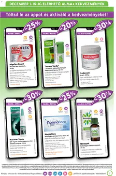 Alma Gyógyszertárak Akciós újság - amely érvényes a következő dátumtól: 01.12.2025 | Oldal: 3