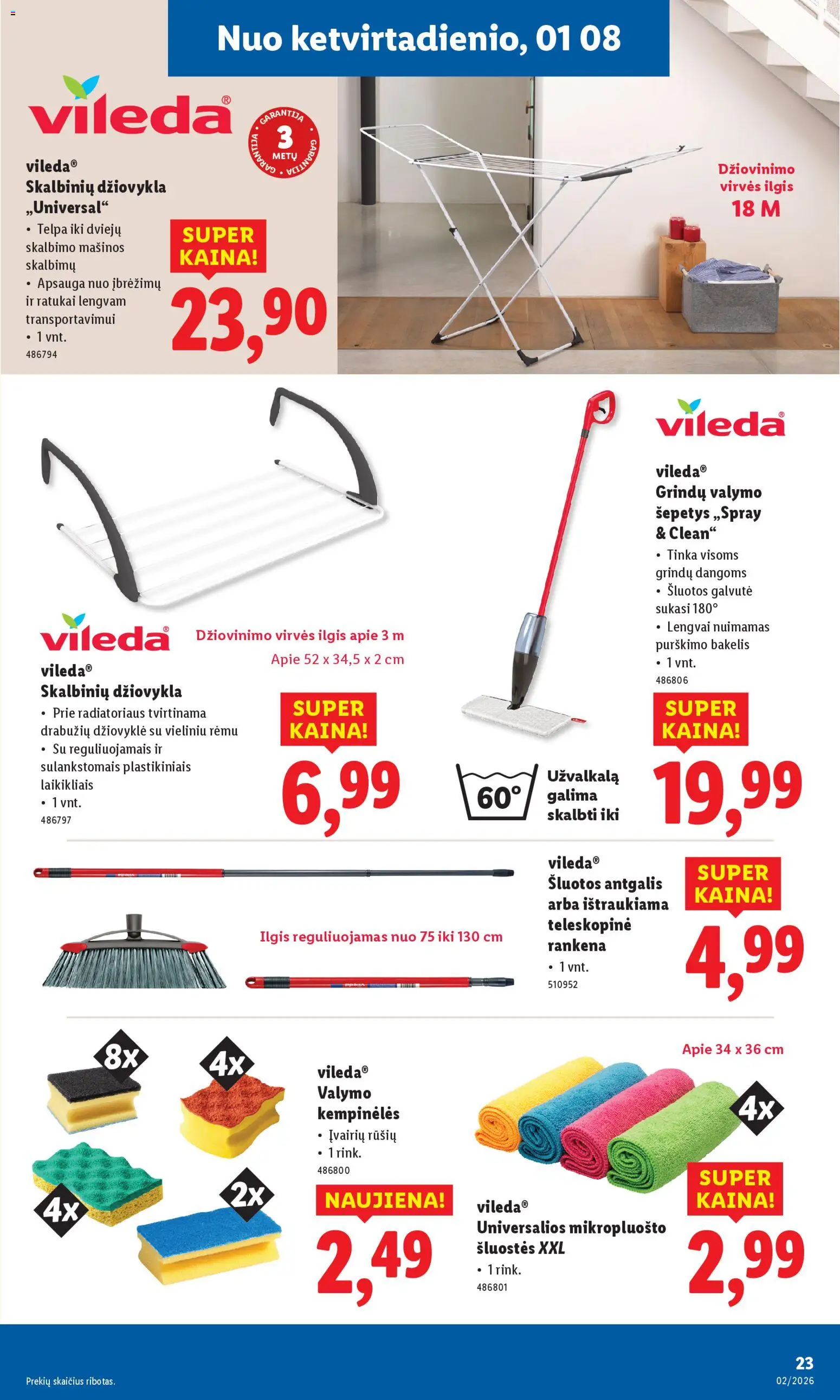 LIDL akcijos nuo 05.01.2026 | Puslapis: 23 | Prekių: Džiovykla, Džiovyklė