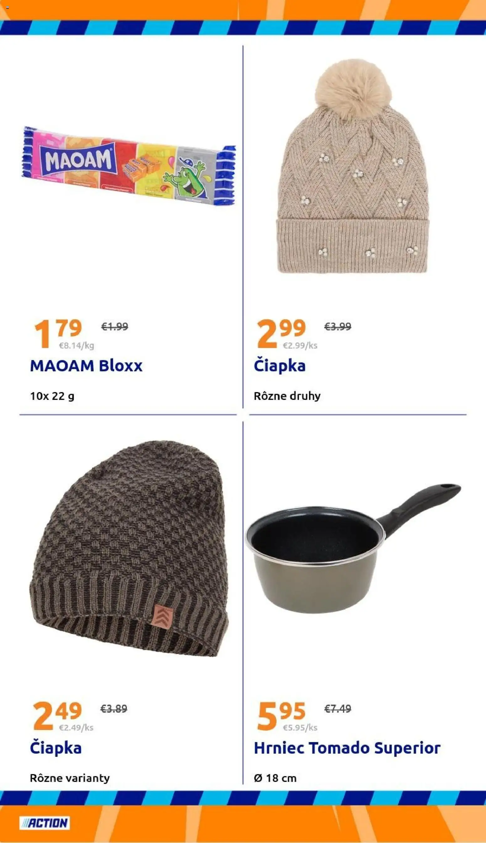 Nové Action akcie – leták je platný od 21.01.2026 | Strana: 20 | Produkty: Čiapka