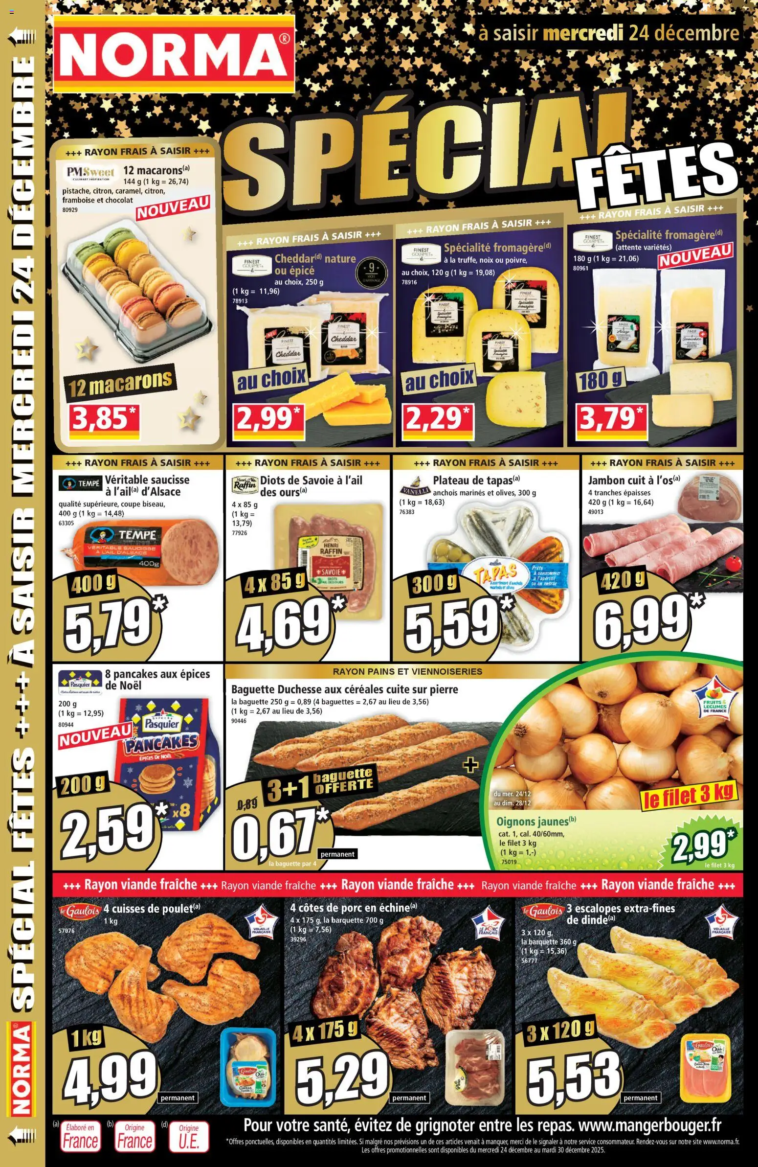 {H1} | Page: 12 | Produits: Framboise, Saucisse, Oignons, Cheddar