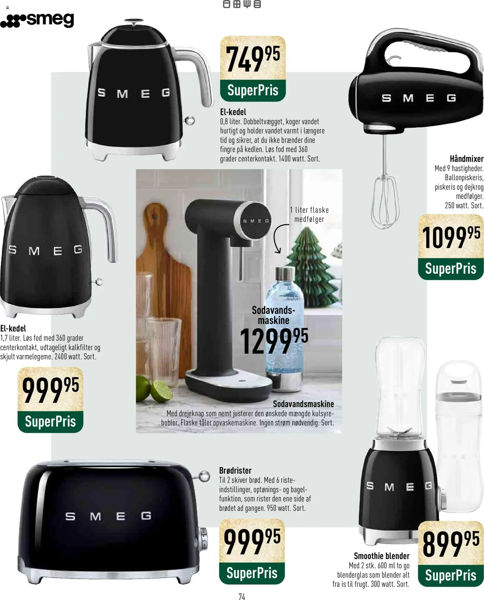 Imerco tilbudsavis – gyldig fra 07.11.2025 | Side: 74 | Produkter: Brødrister, Is, Søm, Piskeris