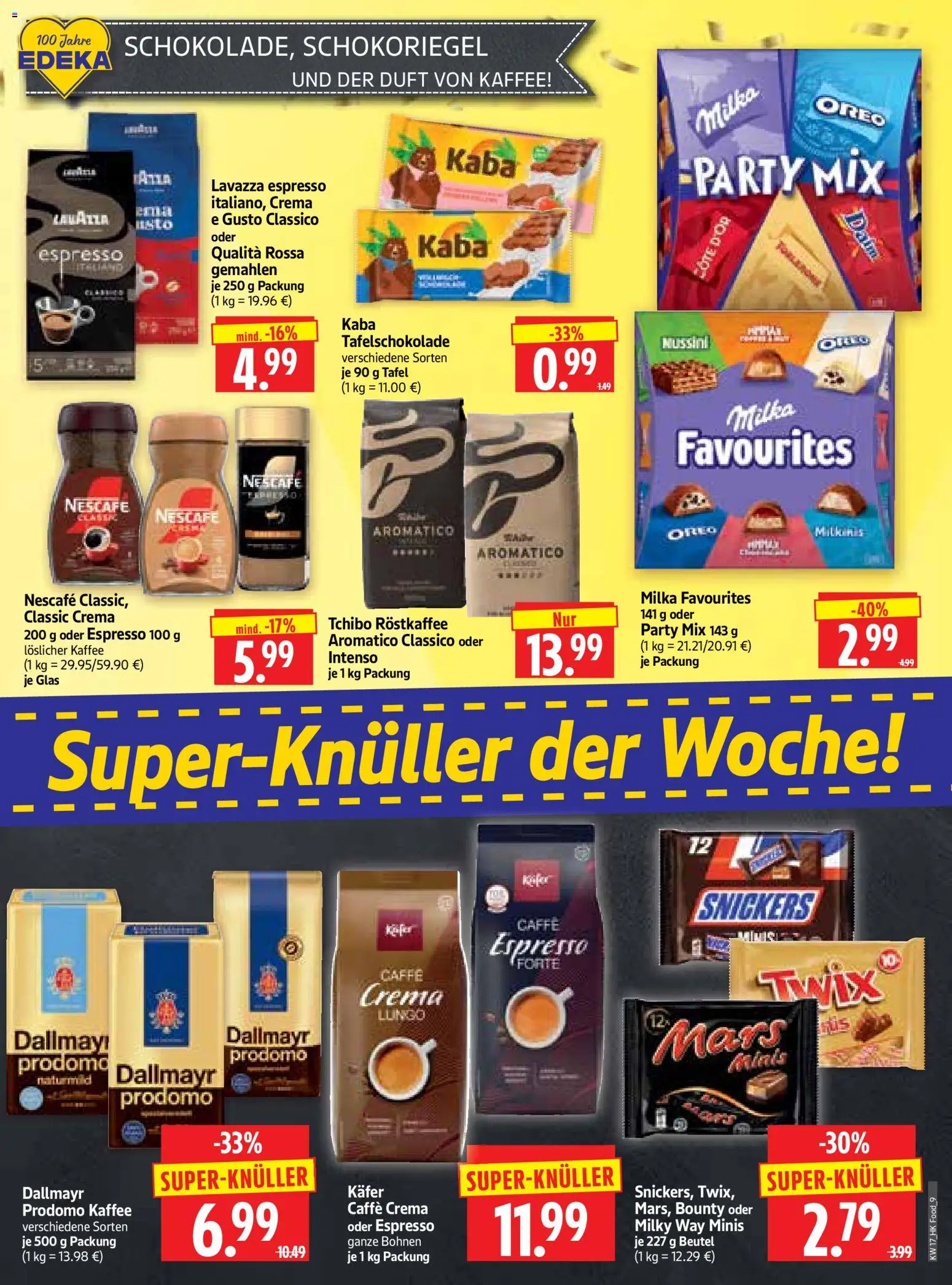HERKULES Prospekt 	 – gültig ab 20.04.2026 | Seite: 9 | Produkte: Lavazza, Duft, Milka, Snickers