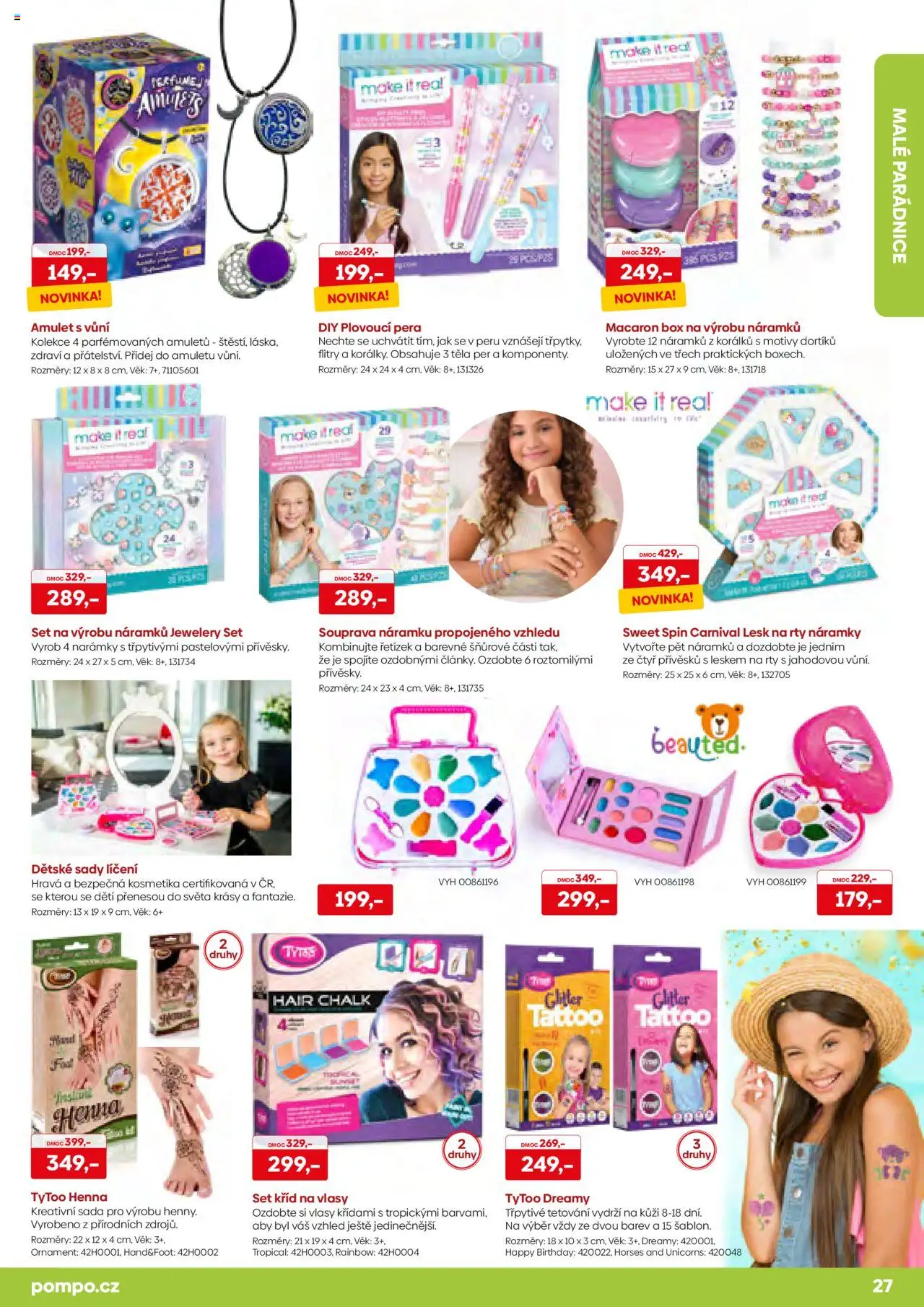 POMPO katalog Léto 2025 od 16.05.2025 | Strana: 27 | Produkty: Box, Henna, Kreativní sada, Lesk na rty
