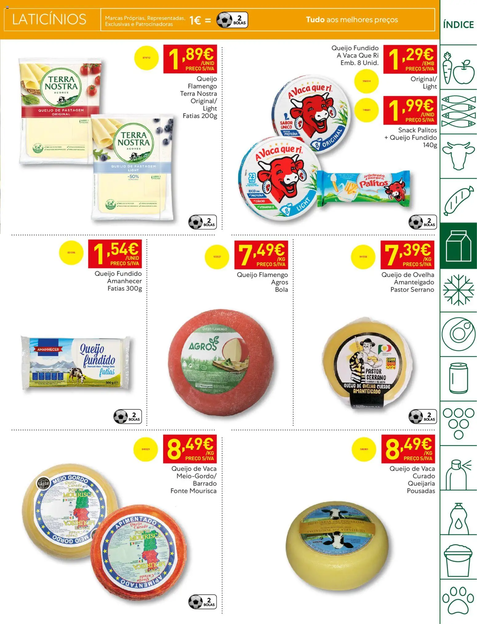 Recheio folheto │ válido de 21.04.2026 | Página: 17 | Produtos: Cálcio, Queijo, Proteina