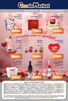 Goods Market Akciós újság - amely érvényes a következő dátumtól: 05.02.2026 | Oldal: 7 | Termékek: Tiramisu, Raffaello, Krémlikőr, Praliné