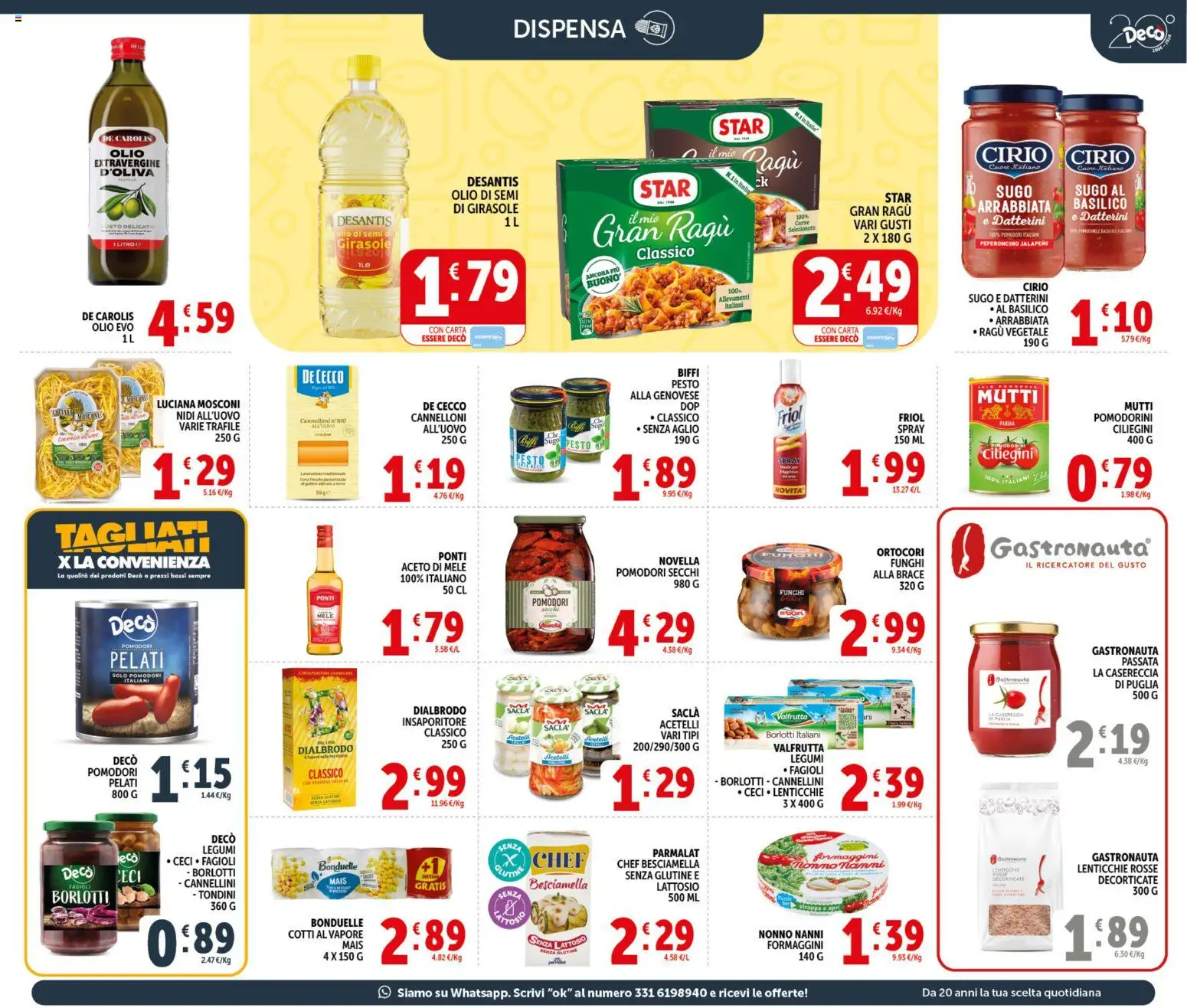 Volantino Decò del 21.04.2026 | Pagina: 13 | Prodotti: Pomodorini, Legumi, Cannellini, Mais