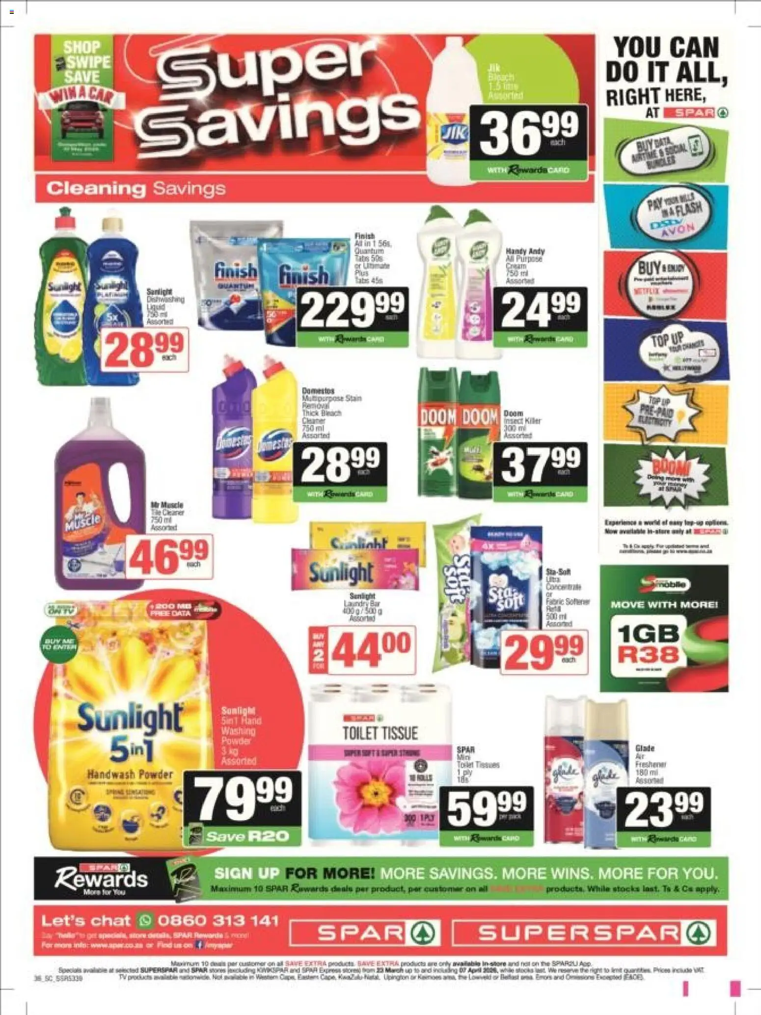 New Spar catalogue – valid from 23.03.2026 | Page: 24 | Products: Data, Handwash, Toilet, Powder
