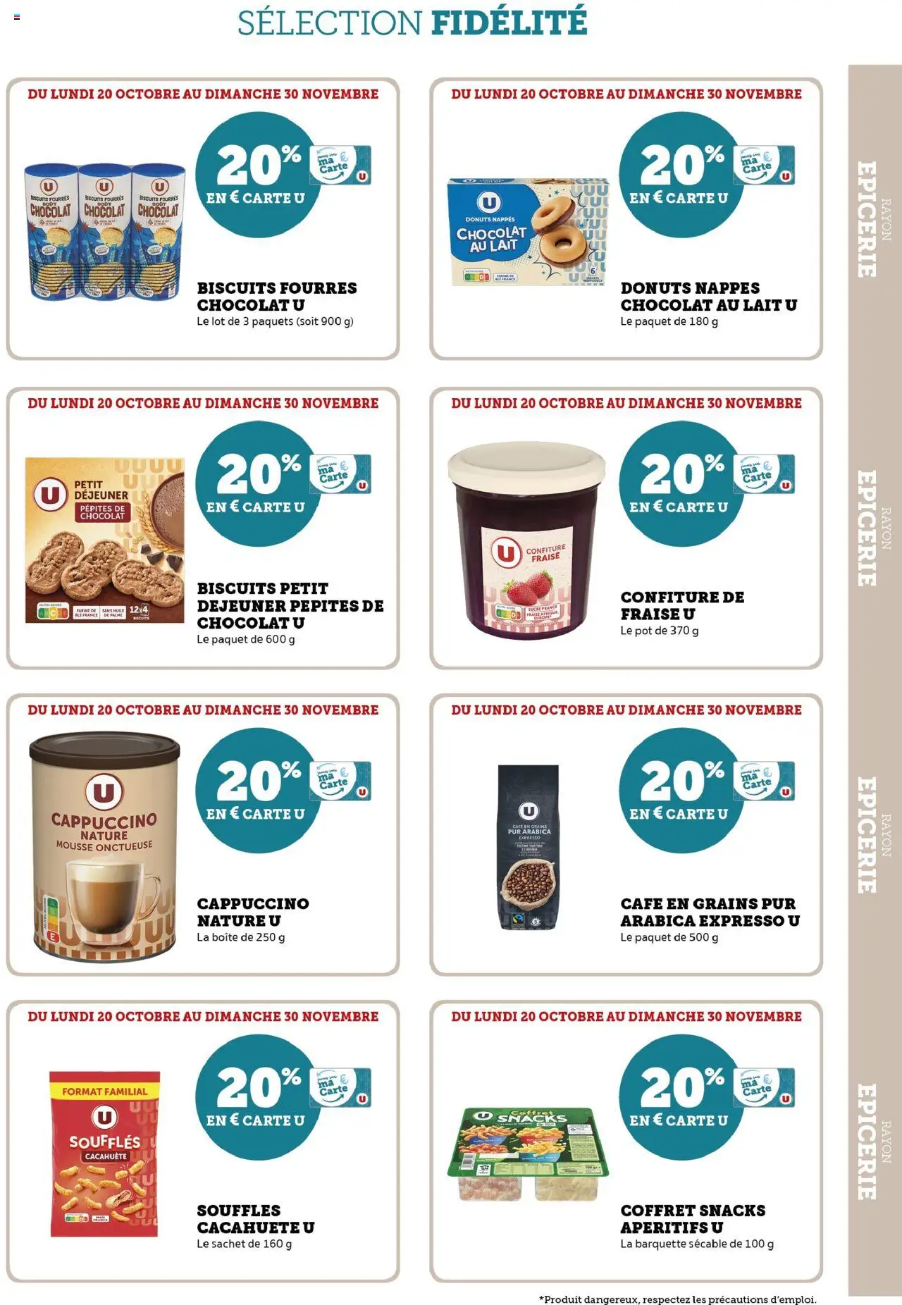 {H1} | Page: 9 | Produits: Farine de ble, Fraise, Huile, Chocolat