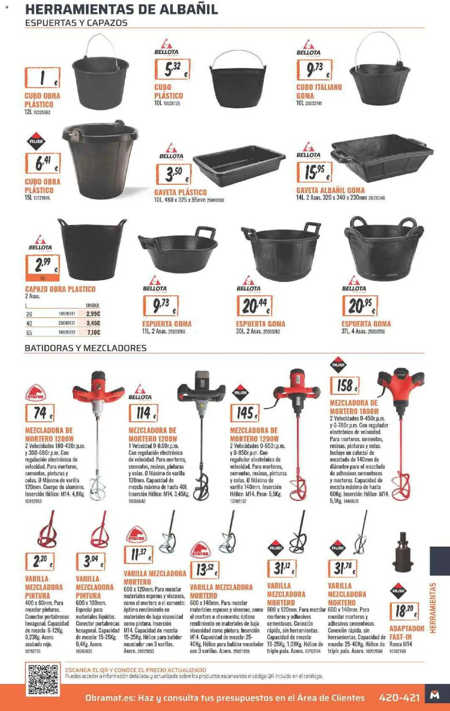 Obramat folleto │ válido desde el 23.03.2026 | Página: 421 | Productos: Conector, Adaptador, Peso, Mezclador