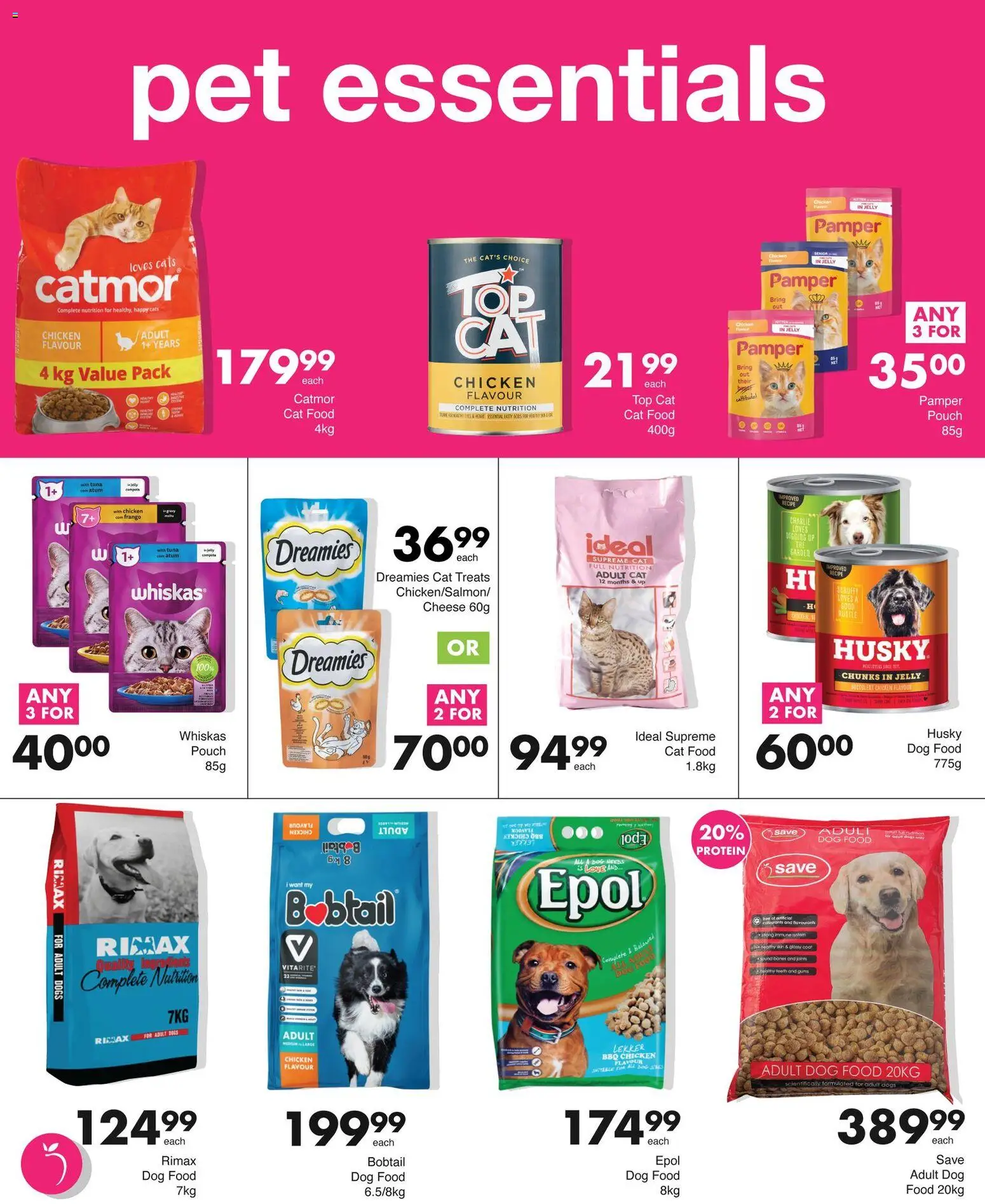 New Save catalogue – valid from 12.02.2026 | Page: 50 | Products: Tuna, Detergente líquido, Cheese, Dog food