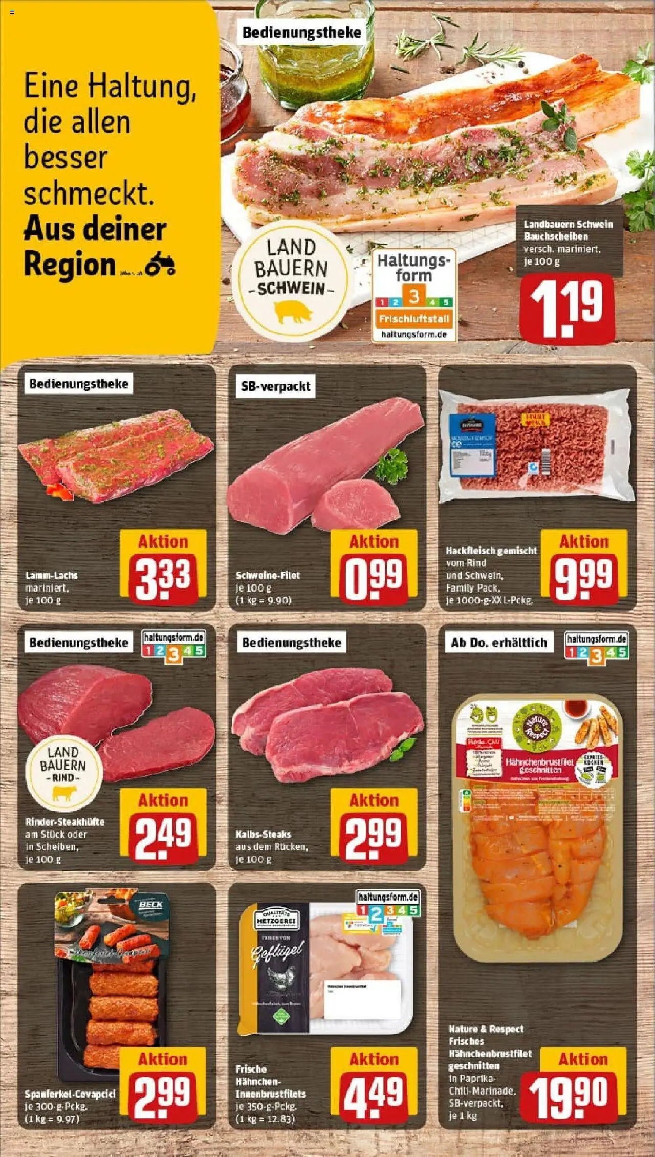 Rewe prospekt Bammental	 - gültig ab dem 06.07.2025 | Seite: 8 | Produkte: Hahnchen, Schweinefilet, Paprika, Hackfleisch