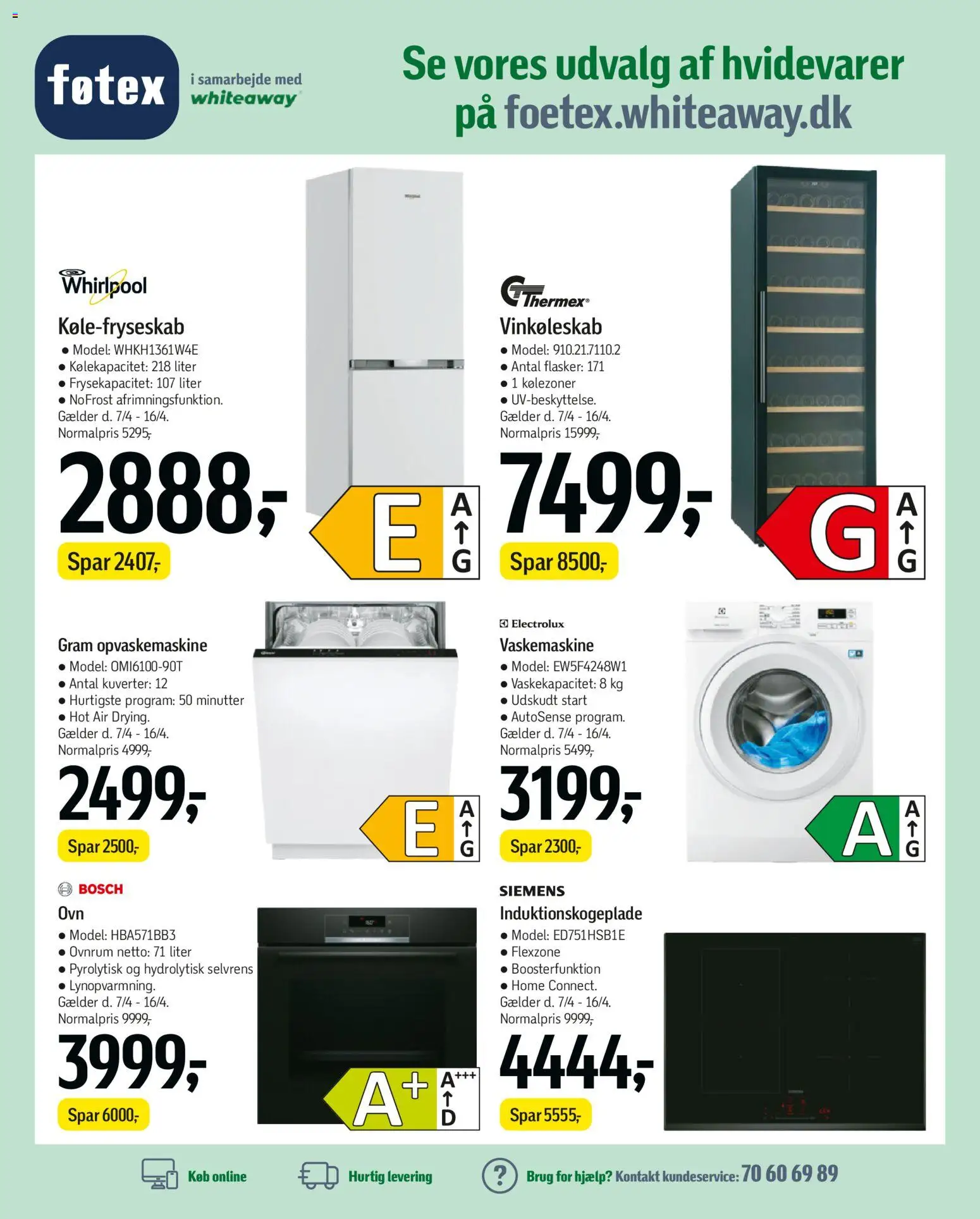 Føtex tilbudsavis – gyldig fra 07.04.2026 | Side: 52 | Produkter: Vaskemaskine, Opvaskemaskine