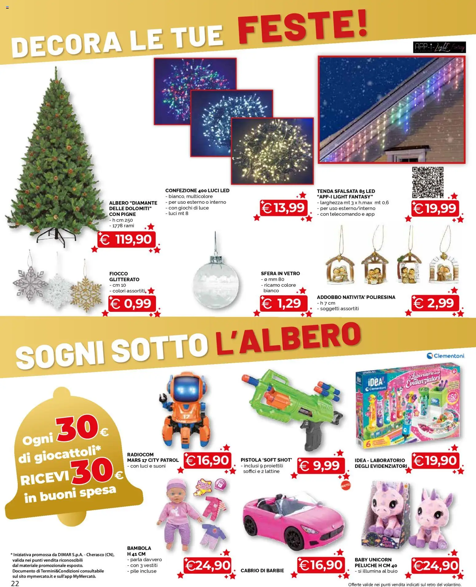 Volantino Mercatò del 20.11.2025 | Pagina: 22 | Prodotti: Pile, Peluche, Telecomando, Tenda