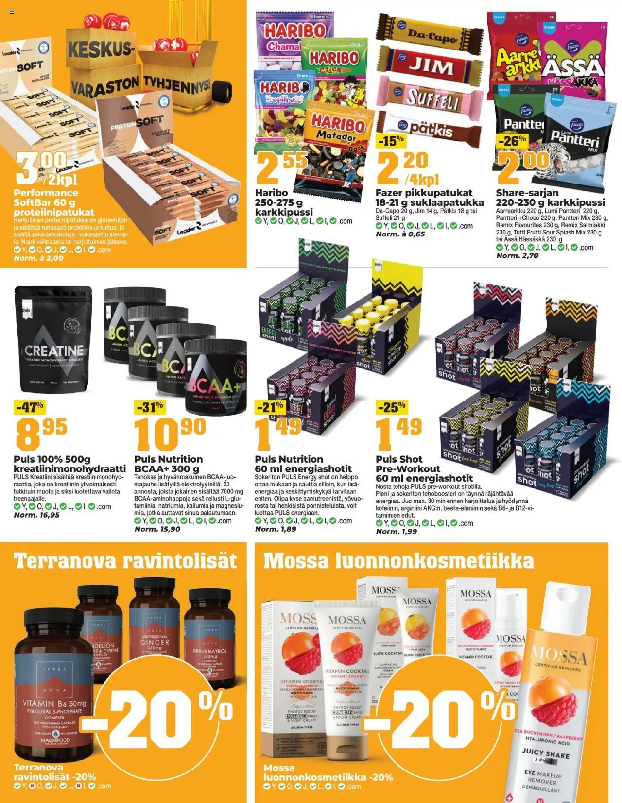  | Sivu: 12 | Tuotteet: Proteiinipatukka, Tutti