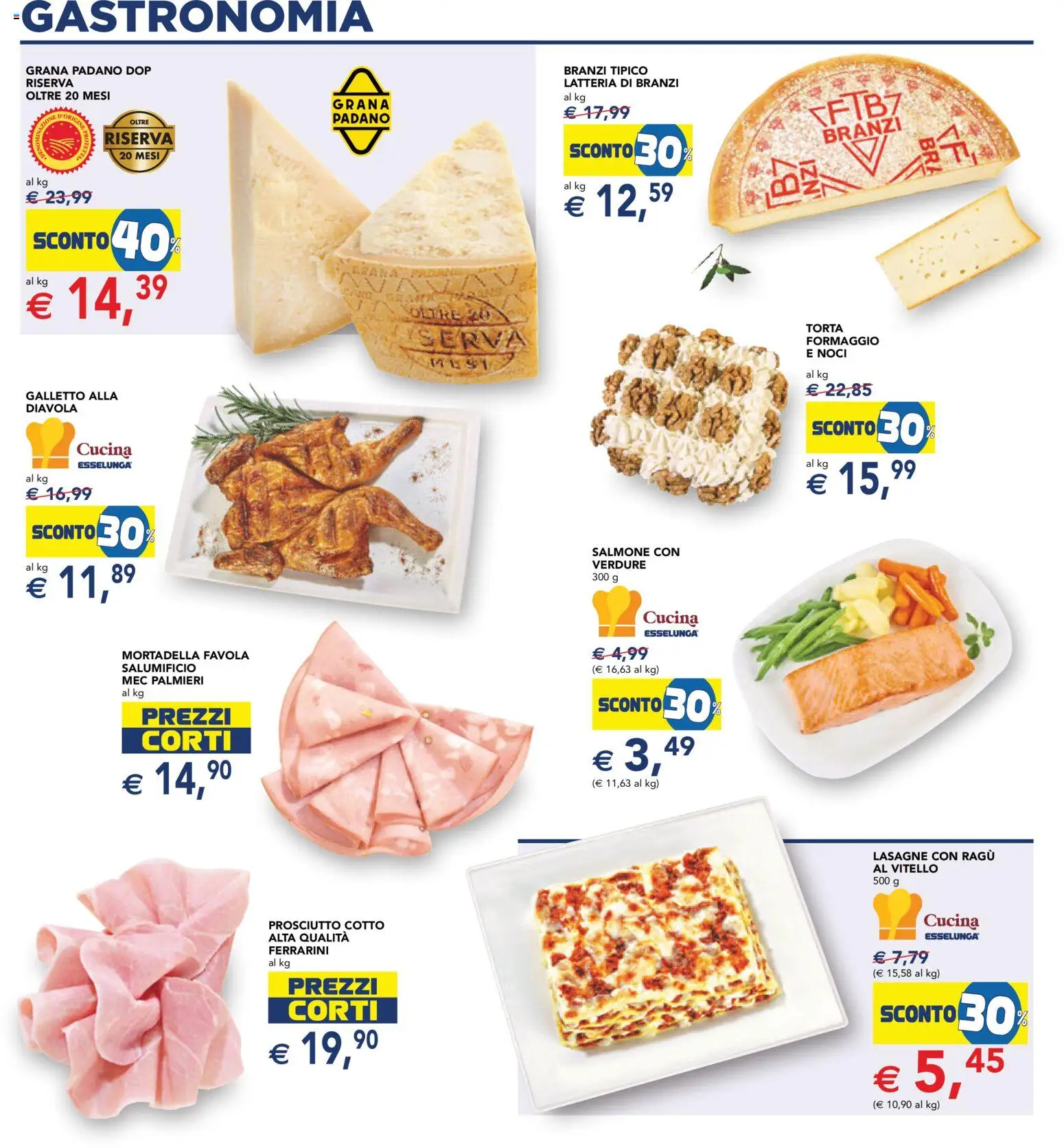 Volantino Esselunga S del 29.01.2026 | Pagina: 16 | Prodotti: Prosciutto Cotto, Verdure, Mortadella, Grana Padano
