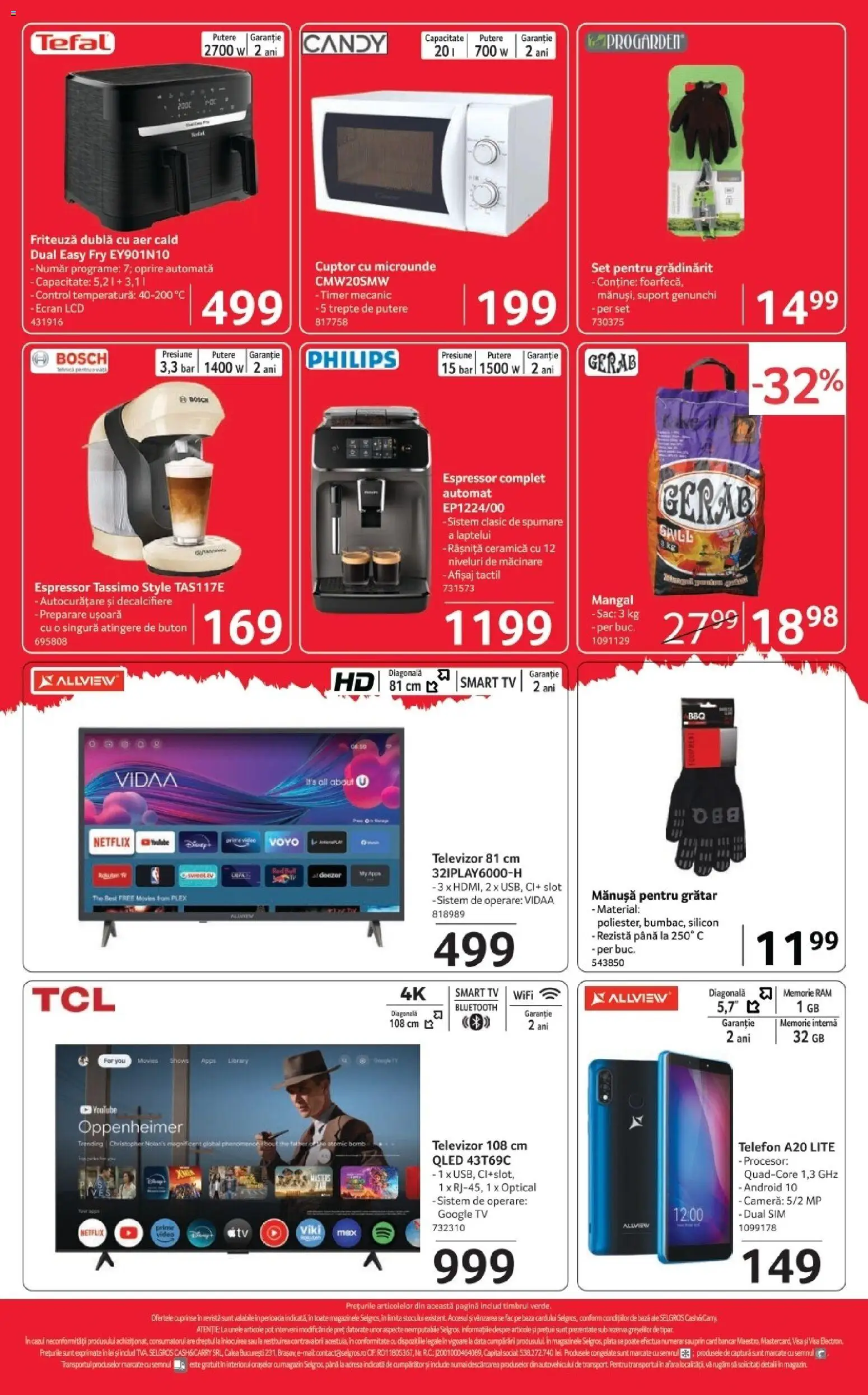 Noul catalog Selgros – valabil de la 17.04.2026 | Pagină: 16 | Produse: Telefon, Televizor, Cuptor, Grătar