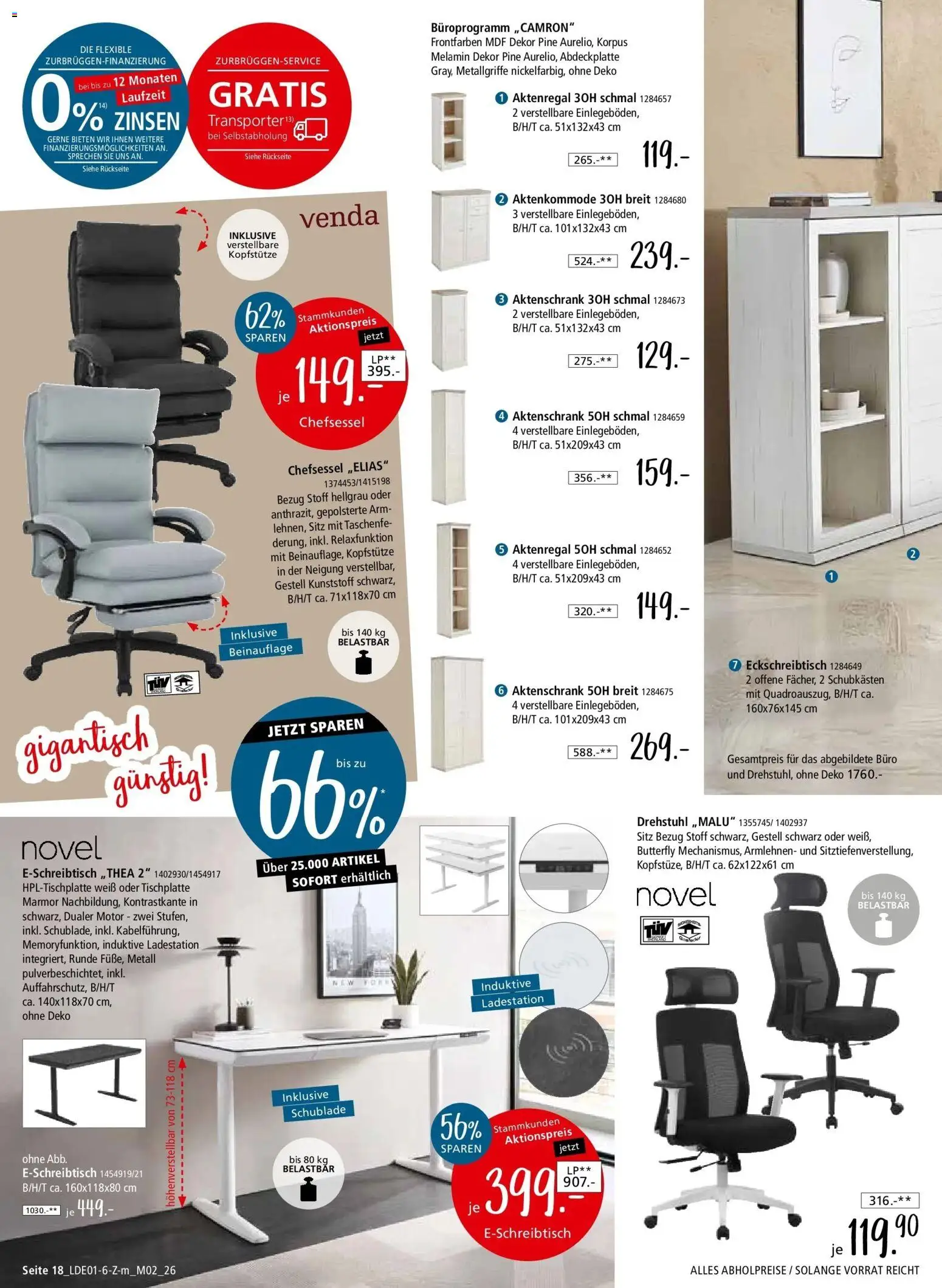 Zurbrüggen - Zurbrüggen: Unschlagbar günstig – gültig ab 26.01.2026 | Seite: 38 | Produkte: Chefsessel, Aktenregal