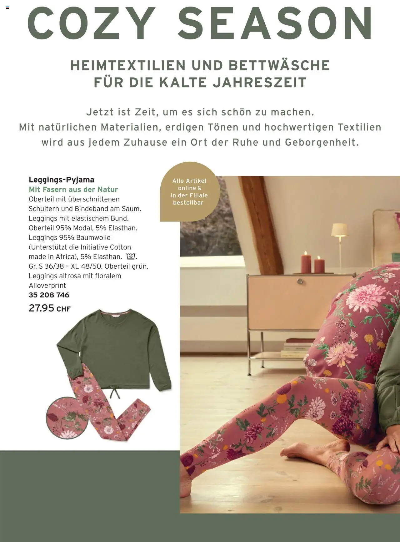 Tchibo Aktionen – gültig ab 01.10.2025 | Seite: 4 | Produkte: Leggings, Bettwäsche