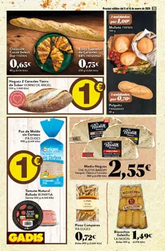 Vista previa Gadis - folleto válido desde el 08.01.2026 | Página: 20 | Productos: Pan, Croissant, Horno, Φρυγανιές σικάλεως
