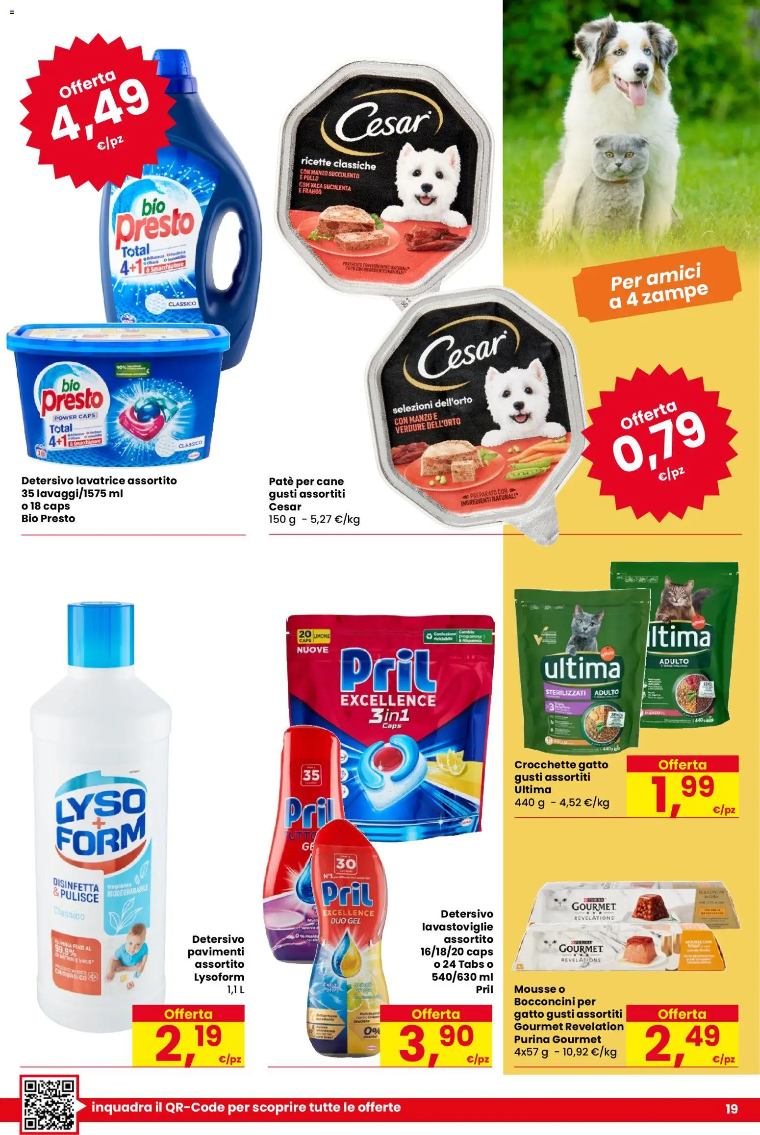 Volantino Despar del 08.01.2026 | Pagina: 19 | Prodotti: Smacchiatore, Limone, Crocchette, Lavatrice