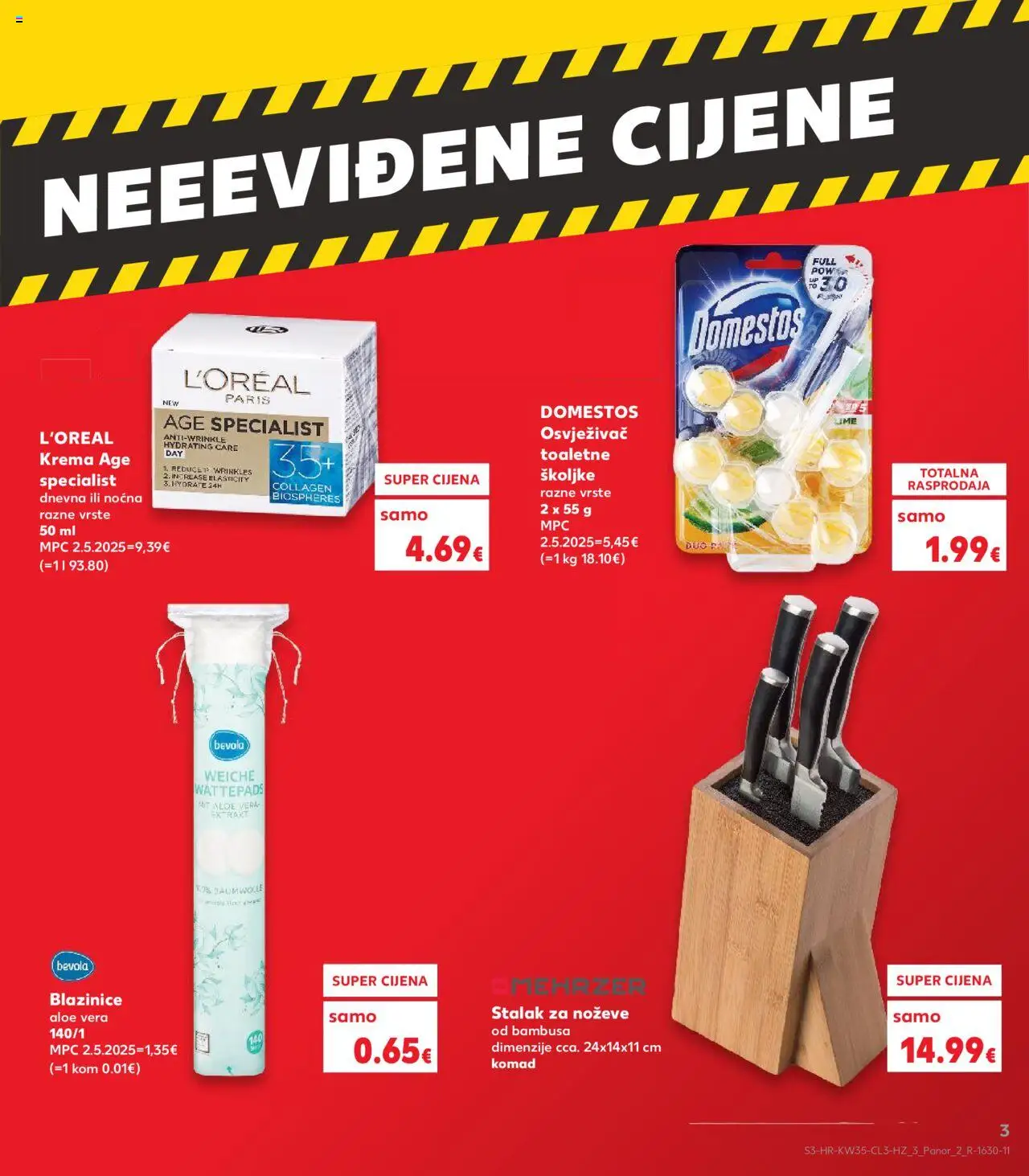 Kaufland katalog | vrijedi od 27.08.2025 | Stranica: 3 | Proizvodi: Krema, Domestos