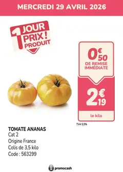 Promocash - Prévisualisation de Promocash PROMO tomates valide à partir de 29.04.2026