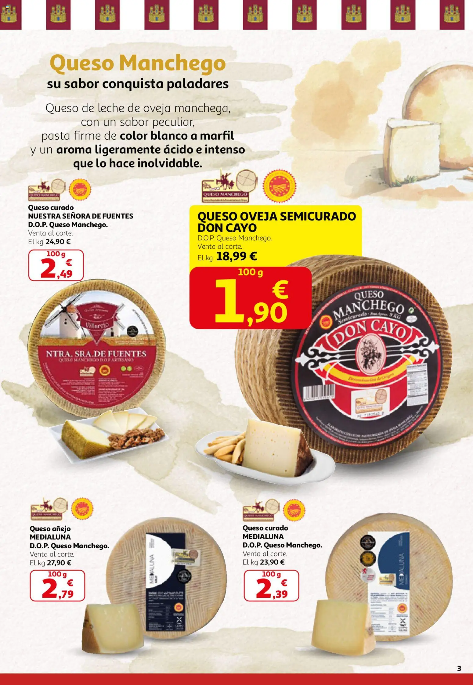 Alcampo - Campo y Alma Madrid 2026 │ válido desde el 26.02.2026 | Página: 3 | Productos: Leche, Queso, Pasta