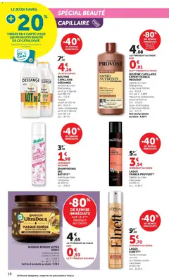Hyper U - Prévisualisation de Hyper U - La beauté à prix bas valide à partir de 08.04.2026 | Page: 18 | Produits: Produits beauté, Shampooing, Masque, Laque
