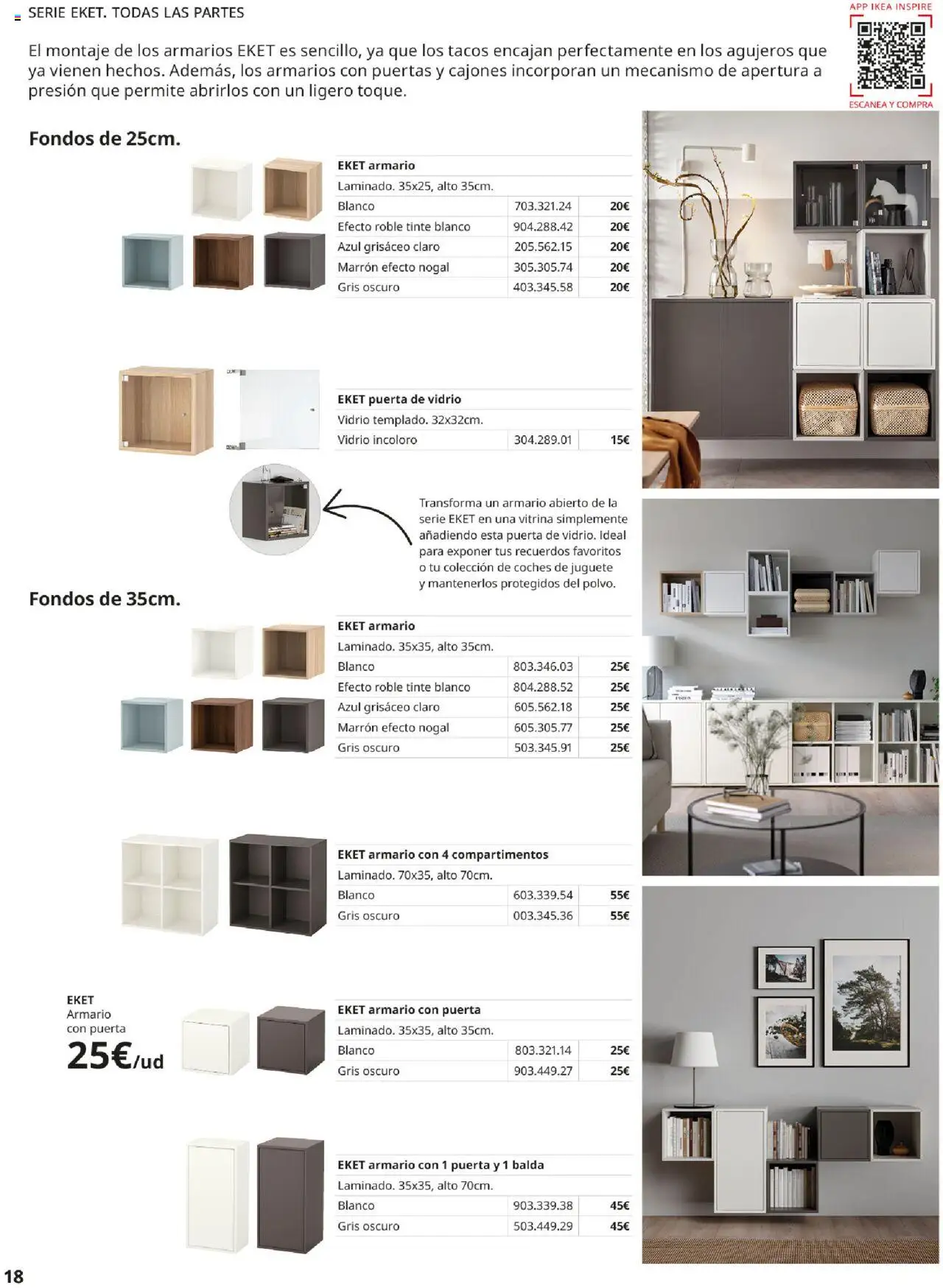 Catálogo IKEA Besta Eket │ válido desde el 04.02.2025 | Página: 18 | Productos: Tinte, Tacos, Armario