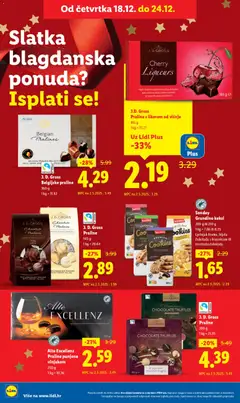 J. D. Gross Belgijske praline, Belgijske praline 360 g - Pregled kataloga iz trgovine Lidl, vrijedi od 15.12.2025 | Stranica: 76