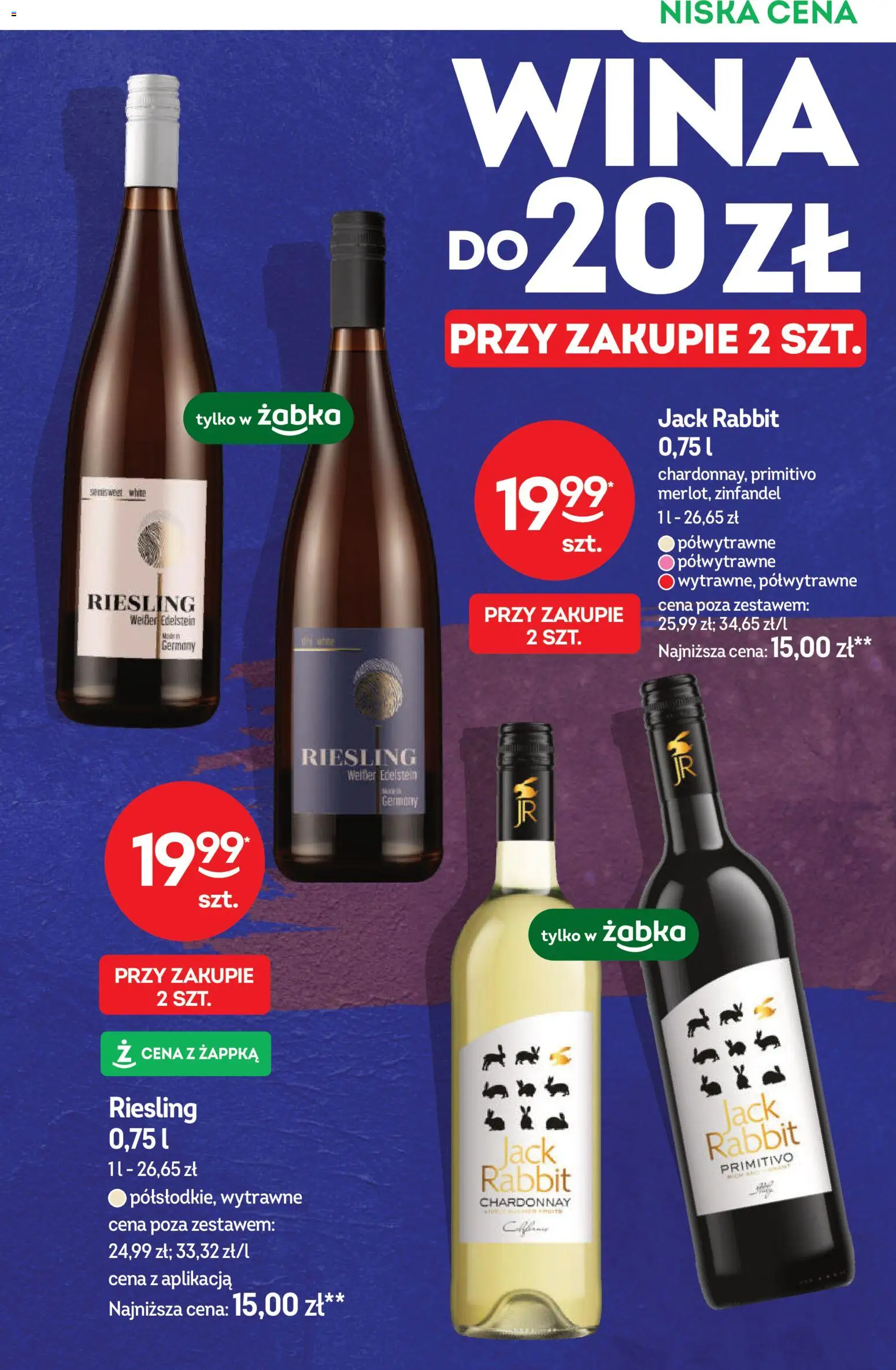 Żabka gazetka - Katalog win od 01.04.2026 | Strona: 9 | Produkty: Riesling, Chardonnay