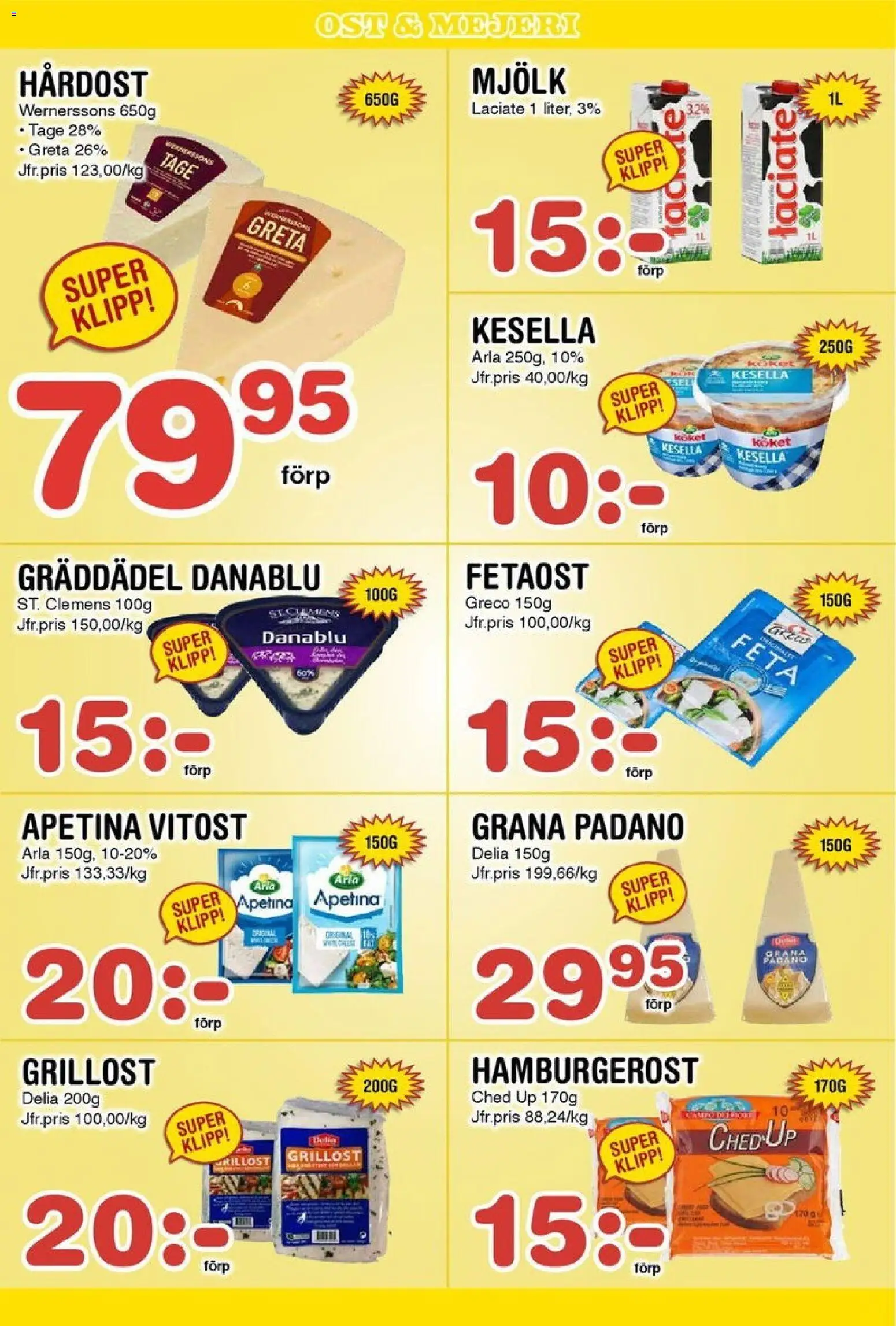 Nya Pulsen reklamblad aktuell från 10.11.2025 | Sida: 9 | Produkter: Grillost, Fetaost, Mjölk, Ost